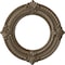 Ekena Millwork Benson Ceiling Medallion (Fits Canopies up to 6 1/8"), 11 1/8"OD x 6 1/8"ID x 5/8"P, Warm Silver CM11BNWSS - alternate 1
